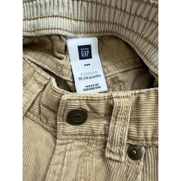 BABY GAP Toddler  Corduroy Pants Straight  18-24m‎ Acorn  Cotton - Picture 2 of 3